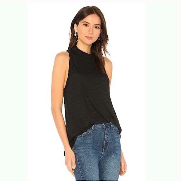 Free People We the Free Brisbane Tank Black NWOT - Picture 2 of 14